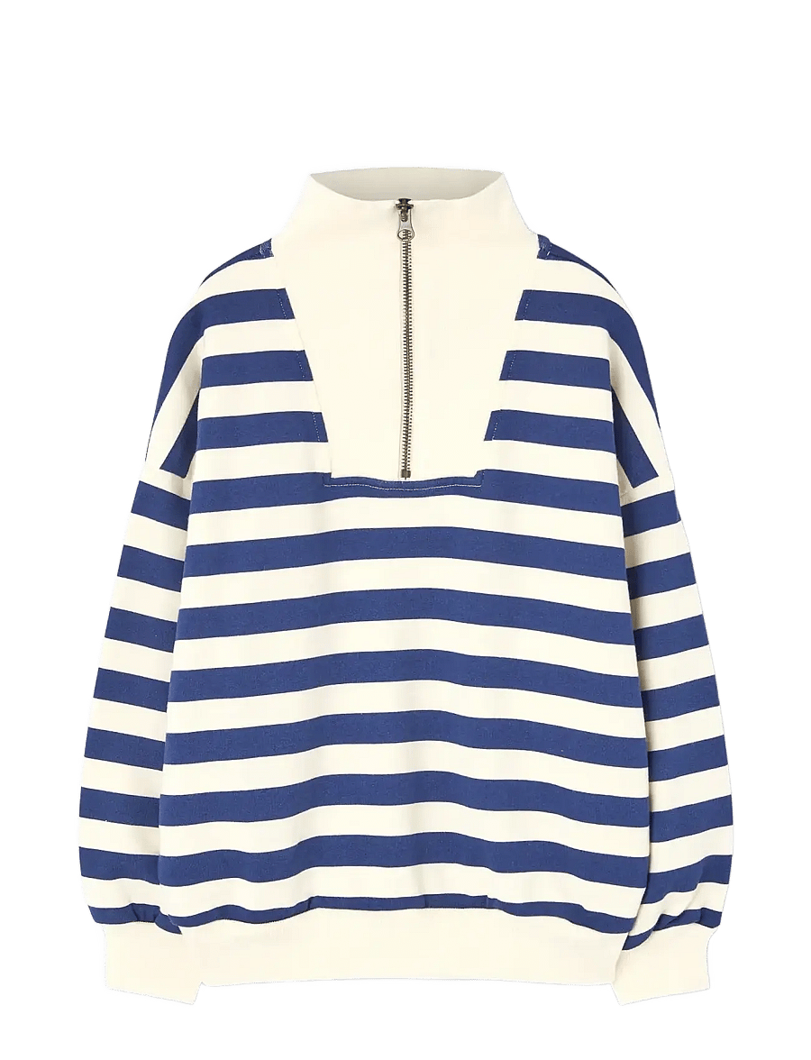 THE ANIMALS OBSERVATORY - Stripes Navy Blowfly Sweatshirt - sweatshirts - navy - 0