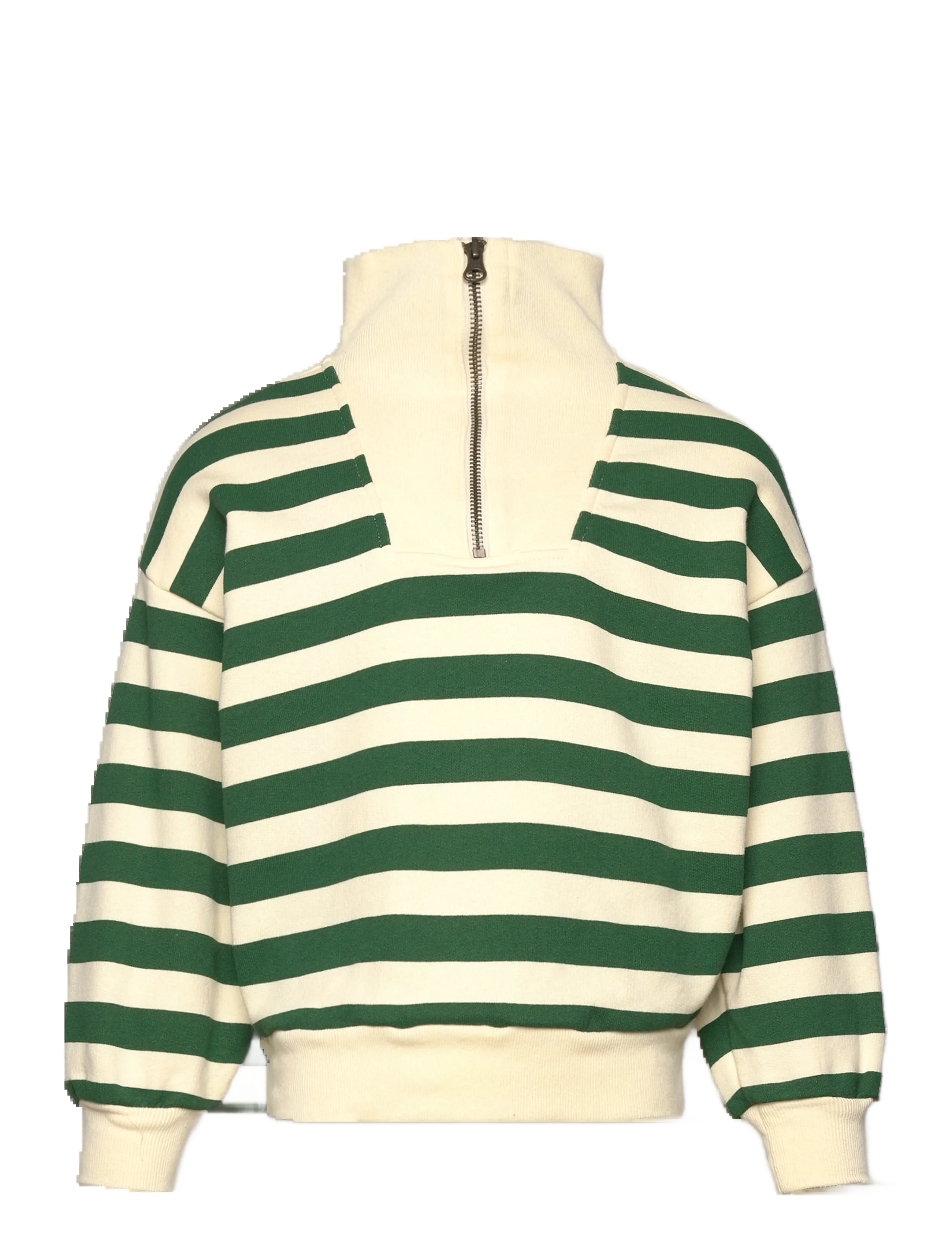 THE ANIMALS OBSERVATORY Stripes Freen Blowfly Sweatshirt, 4 Y, Green, Sweatshirts & Hættetrøjer > Sweatshirts, Børn