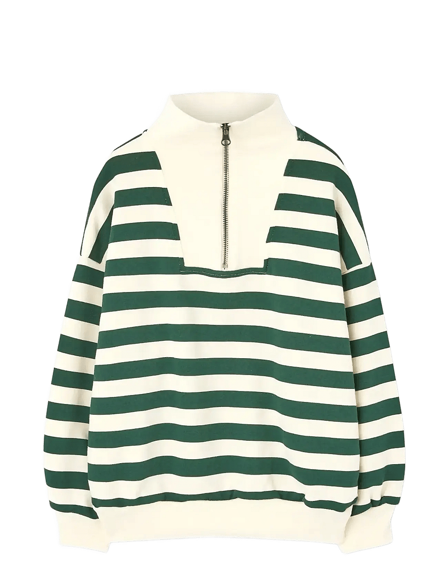 THE ANIMALS OBSERVATORY - Stripes Freen Blowfly Sweatshirt - sweatshirts - green - 0