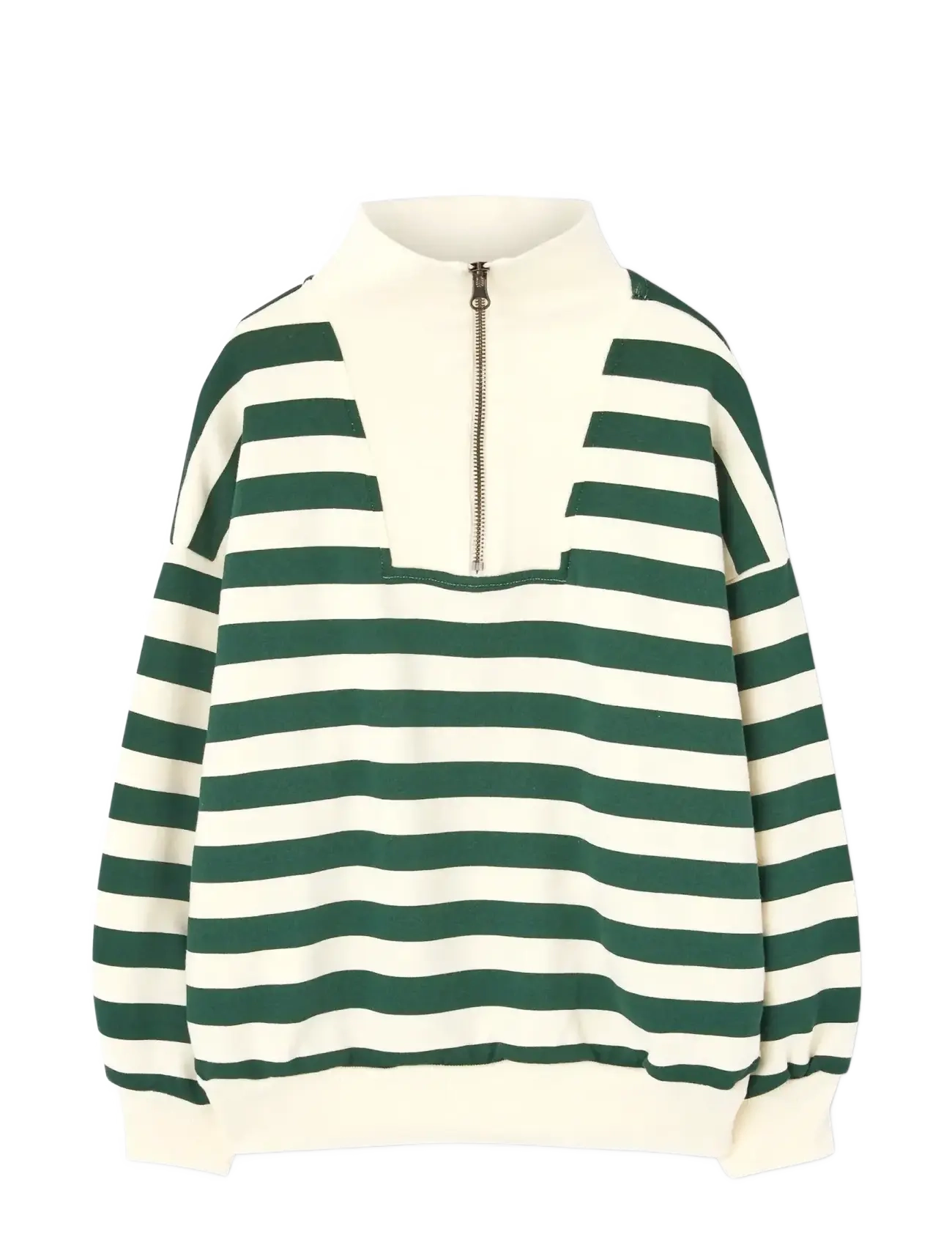 THE ANIMALS OBSERVATORY Stripes Freen Blowfly Sweatshirt, 8 Y, Green, Sweatshirts & Hættetrøjer > Sweatshirts, Børn