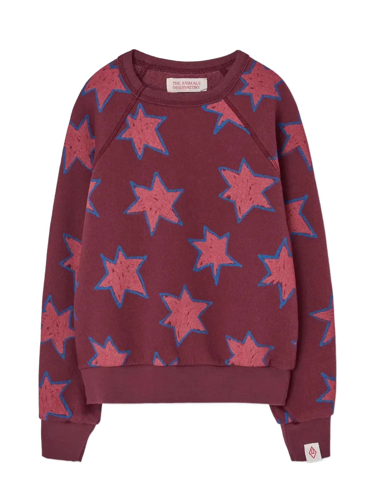THE ANIMALS OBSERVATORY Stars Shark Sweatshirt - Fatnaður - BROWNED FARNET / burgundy
