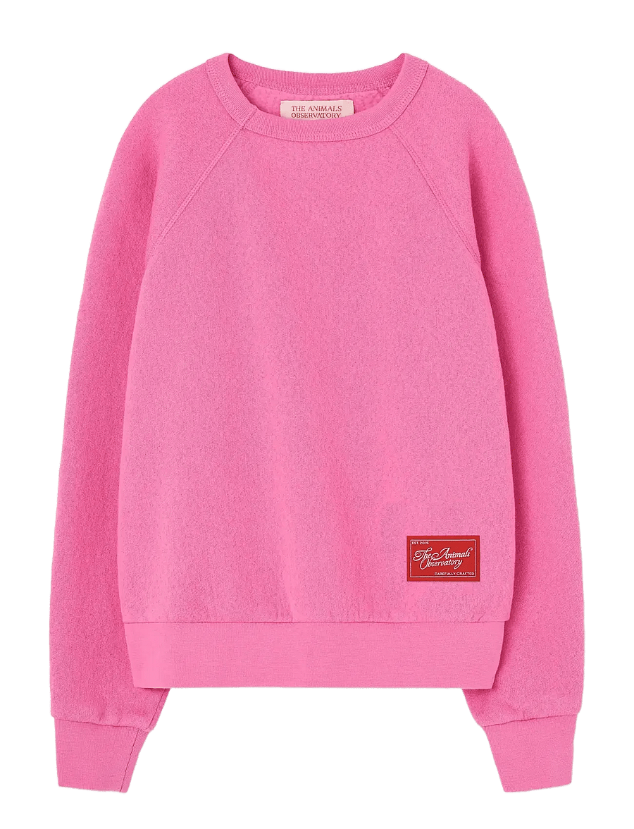 THE ANIMALS OBSERVATORY - BriFht Pink Shark Sweatshirt - sweatshirts - bright pink - 0