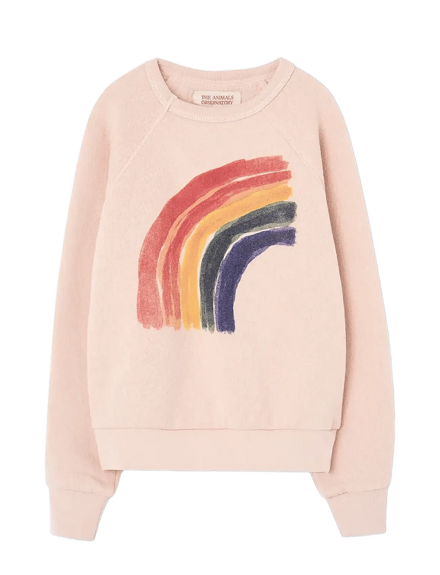 THE ANIMALS OBSERVATORY - Rainbow Shark Sweatshirt - sweatshirts - soft coral - 0