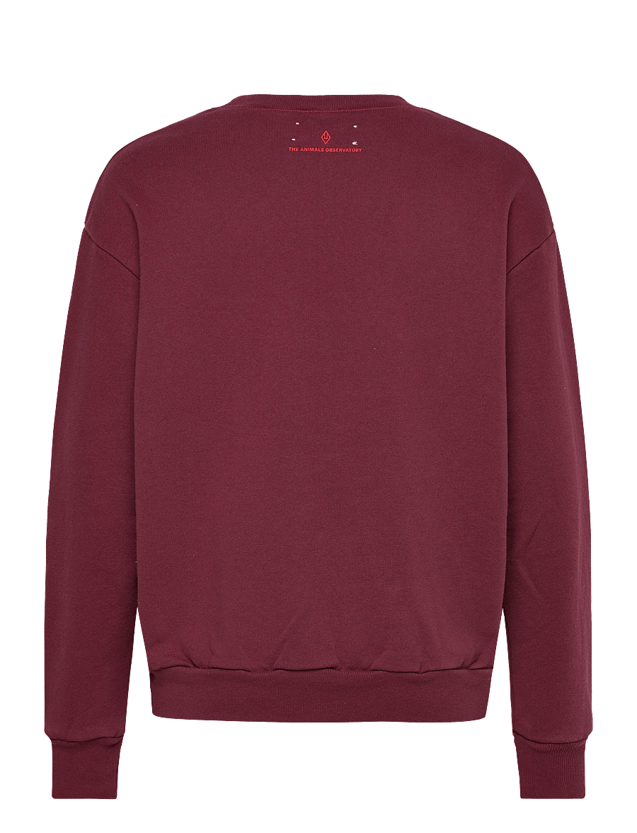 THE ANIMALS OBSERVATORY - Hearts Browned Farnet Bear Sweatshirt - sweatshirts - browned farnet - 1