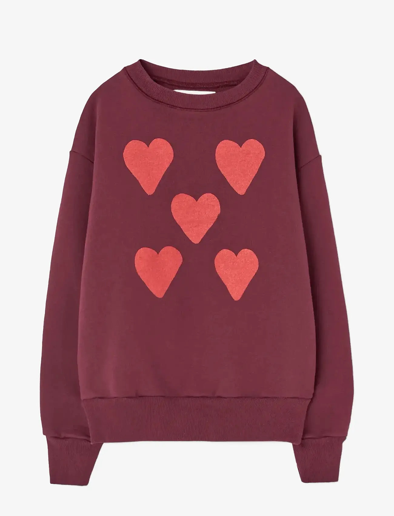 THE ANIMALS OBSERVATORY - Hearts Browned Farnet Bear Sweatshirt - joggingpeysur - browned farnet - 0