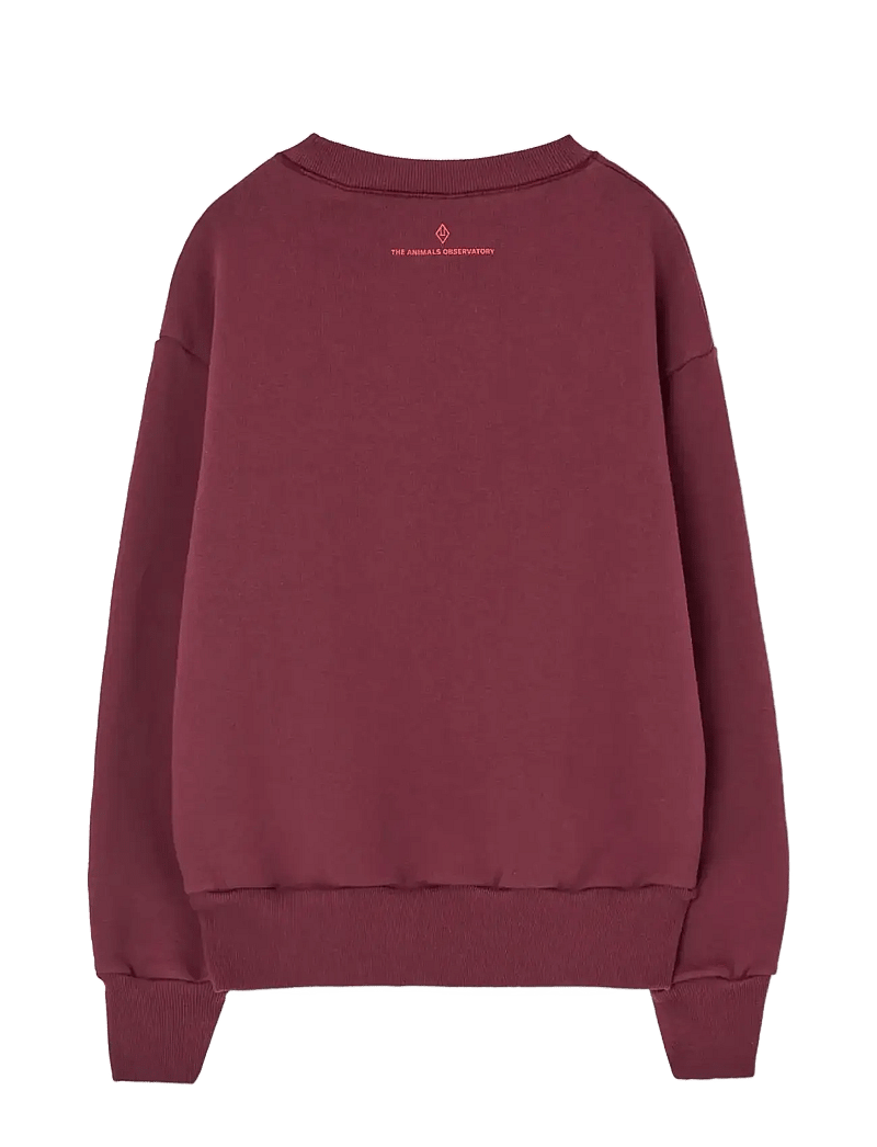 THE ANIMALS OBSERVATORY - Hearts Browned Farnet Bear Sweatshirt - sweatshirts - browned farnet - 1