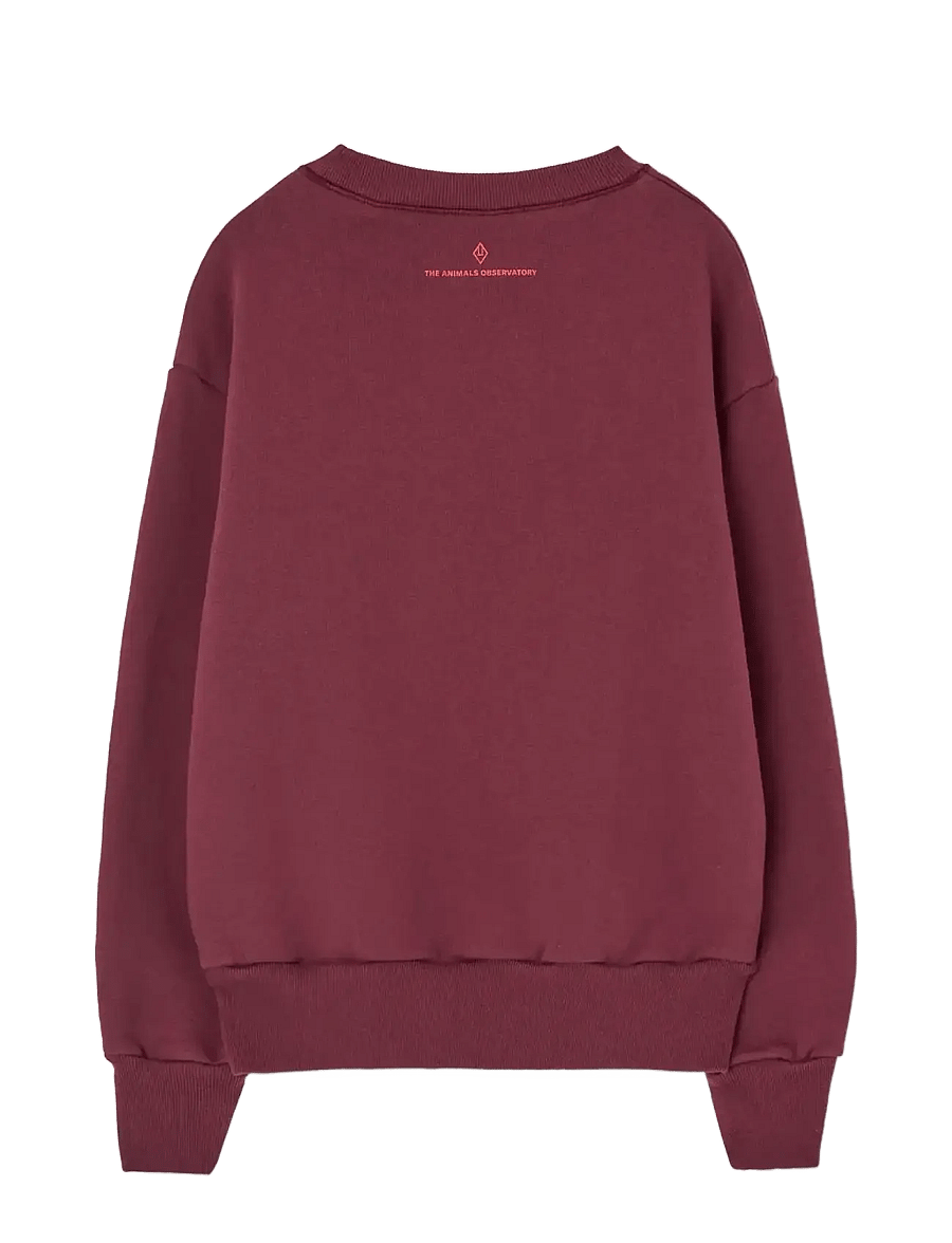 THE ANIMALS OBSERVATORY - Hearts Browned Farnet Bear Sweatshirt - sweatshirts - browned farnet - 1