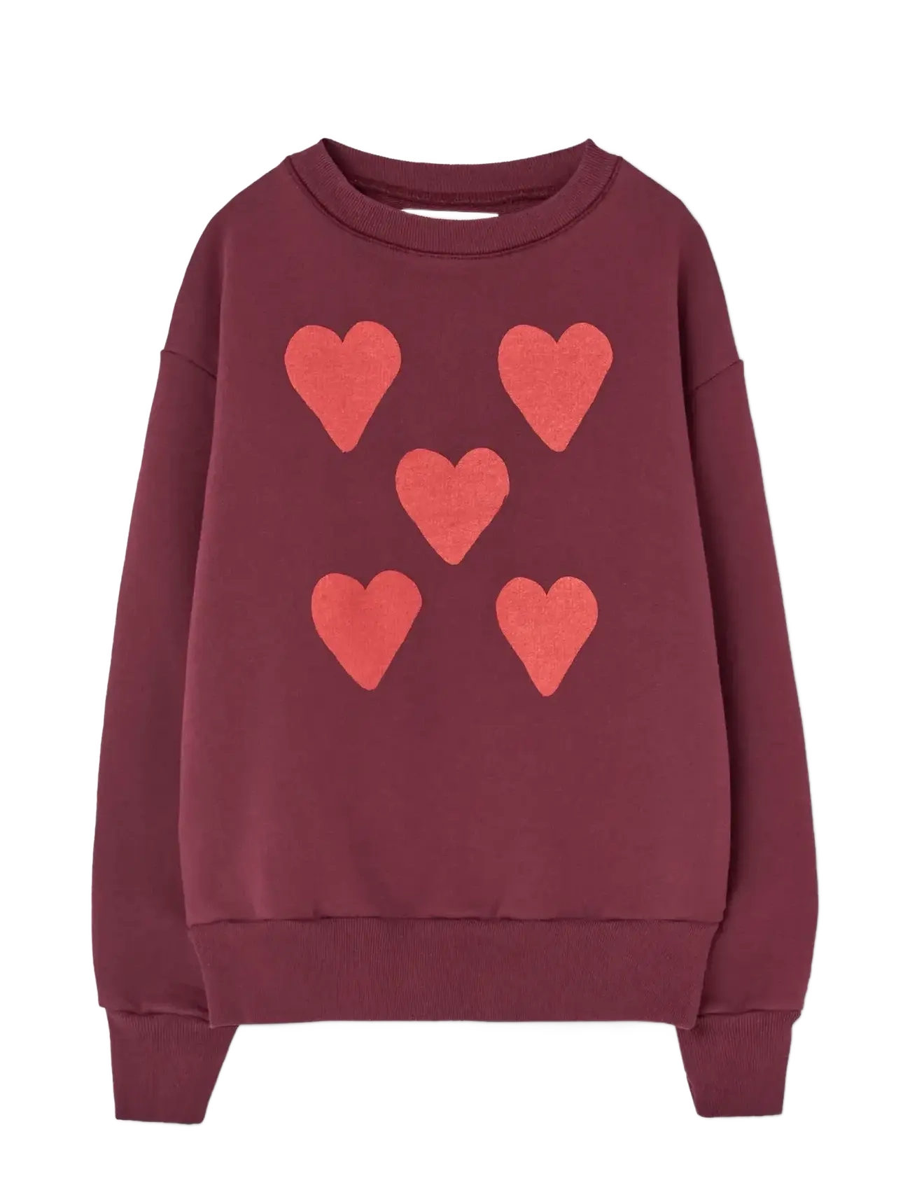 THE ANIMALS OBSERVATORY - Hearts Browned Farnet Bear Sweatshirt - sweatshirts - browned farnet - 0