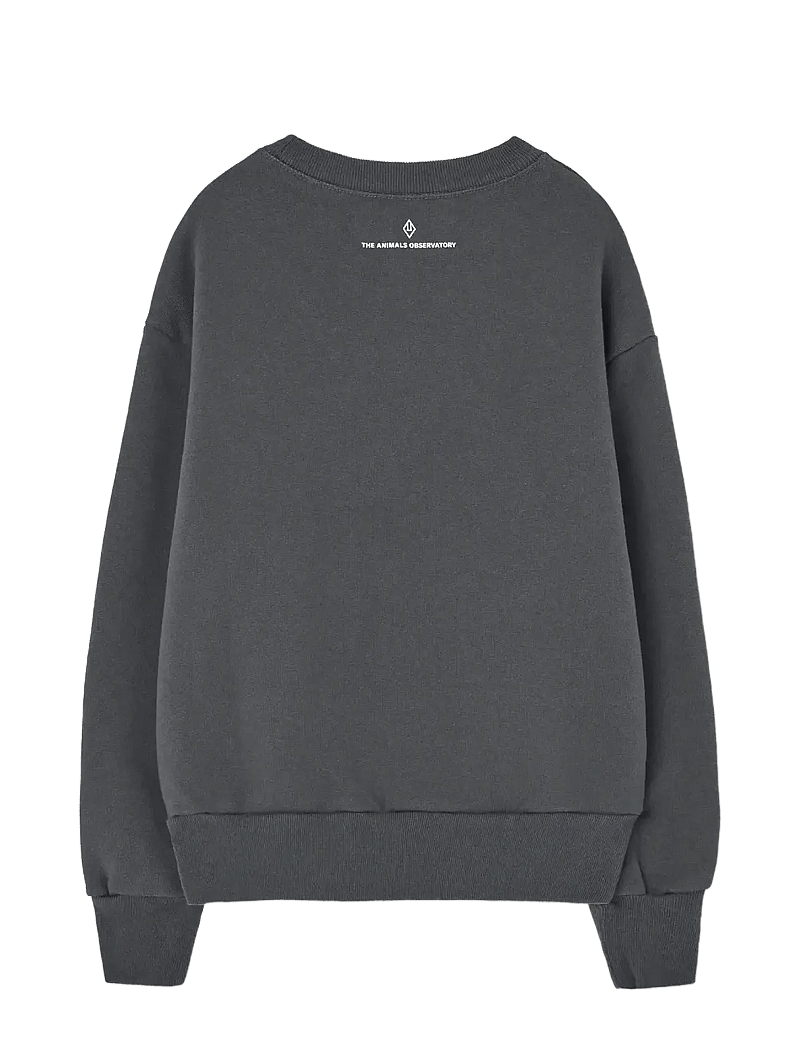 THE ANIMALS OBSERVATORY - Flowers Dark Frey Bear Sweatshirt - sweatshirts - dark grey - 1