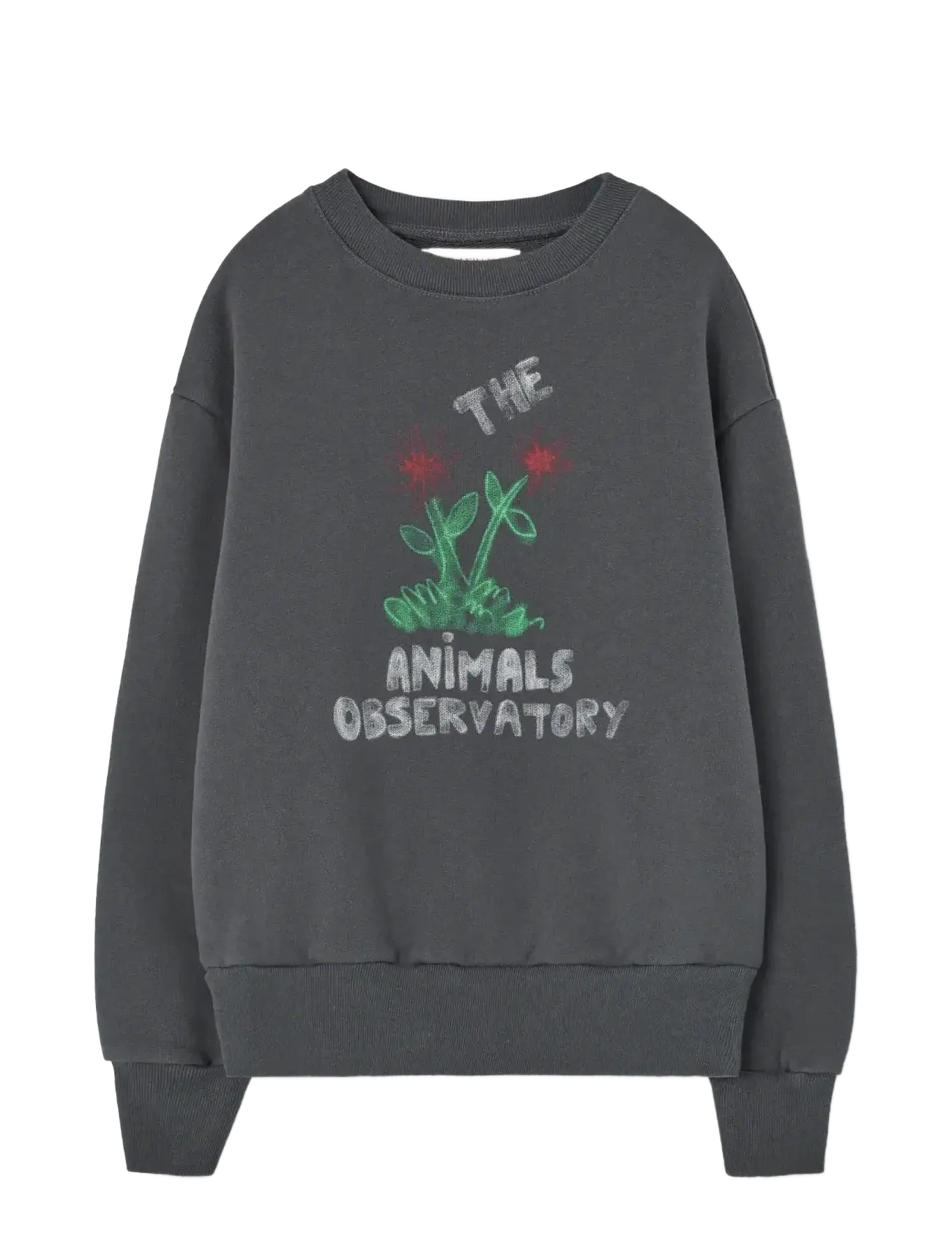 THE ANIMALS OBSERVATORY Flowers Dark Frey Bear Sweatshirt, 6 Y, Sweatshirts & Hoodies, Grau - Sweatshirts, Kinder