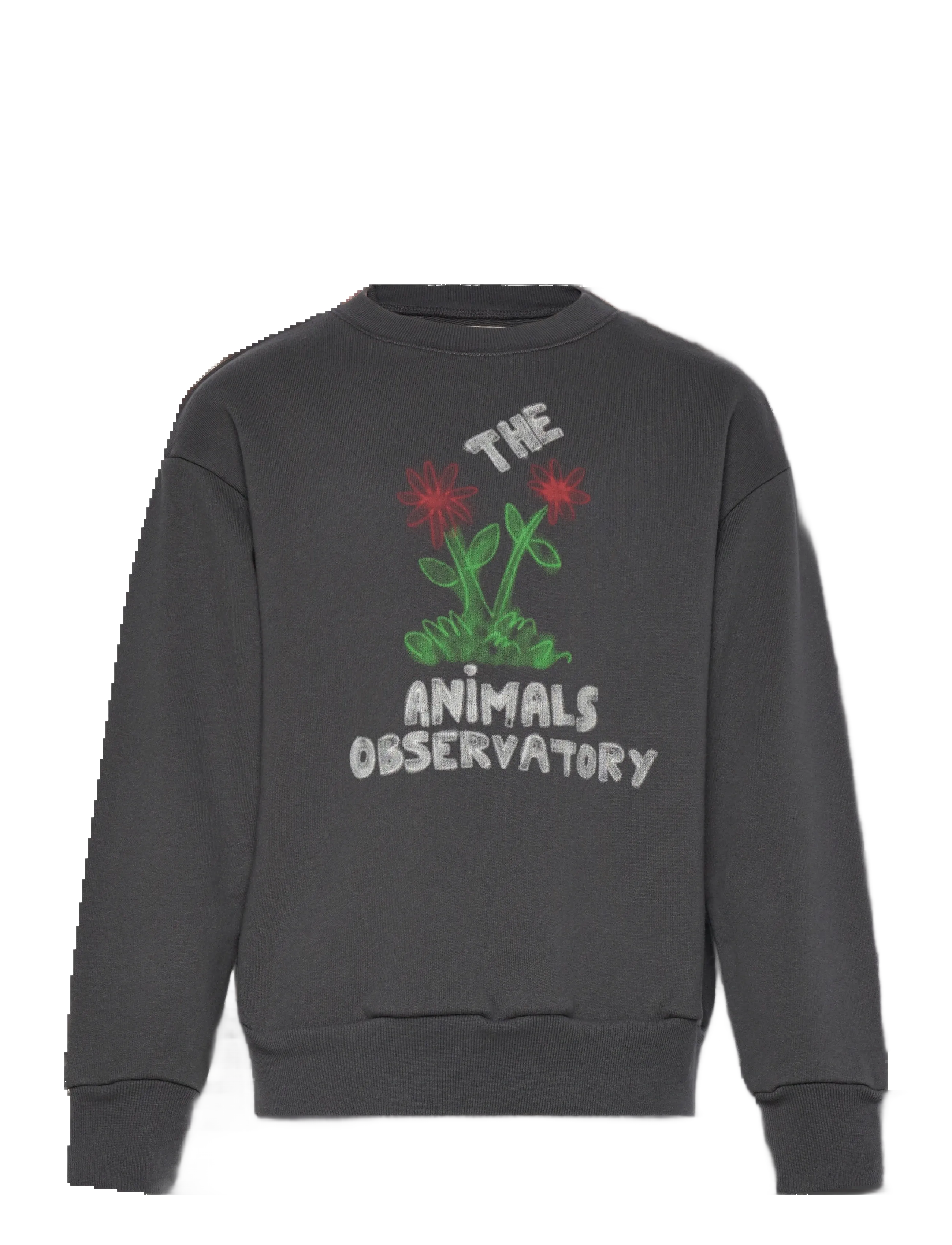THE ANIMALS OBSERVATORY Flowers Dark Frey Bear Sweatshirt, 8 Y, Sweatshirts & Hoodies, Grau - Sweatshirts, Kinder