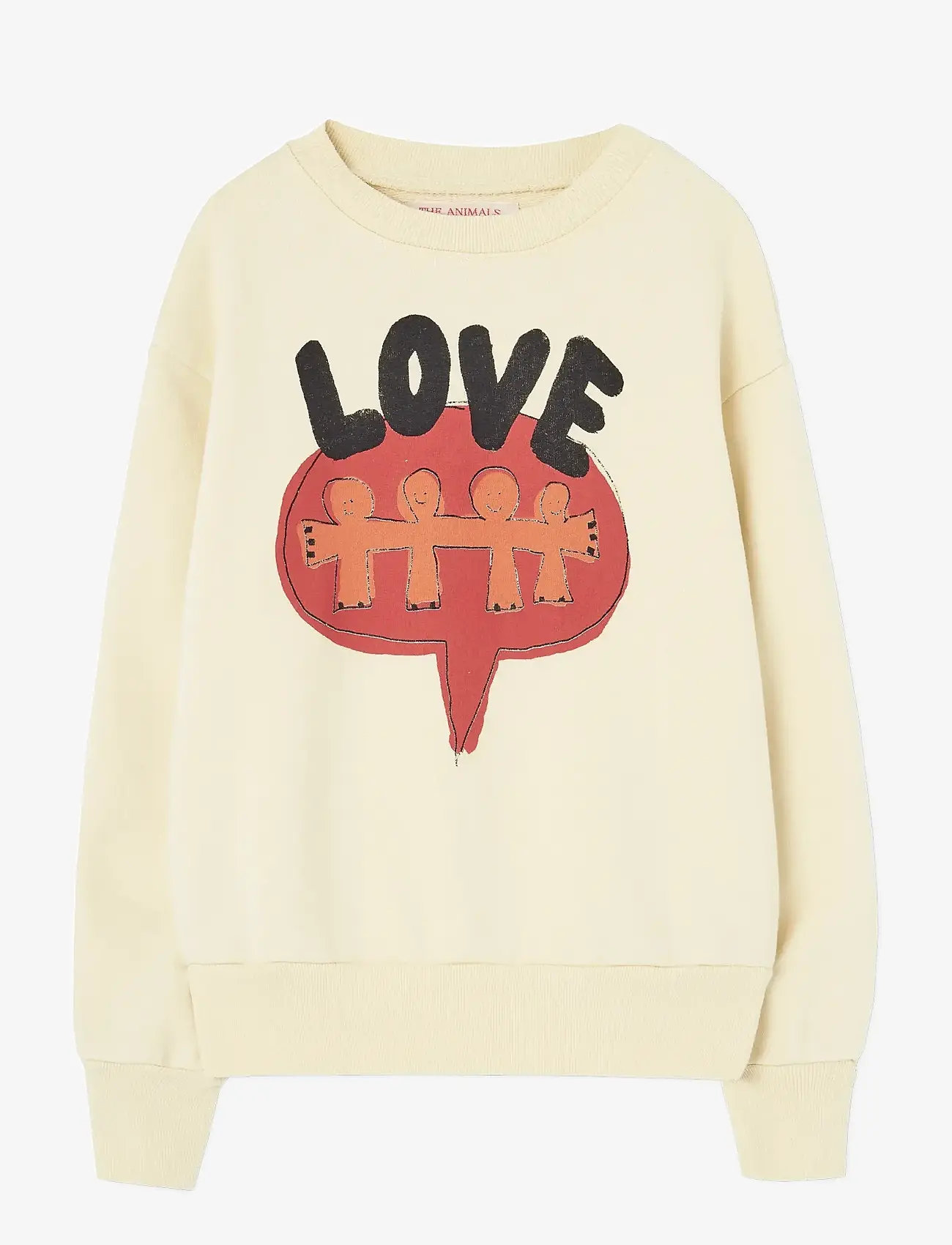 THE ANIMALS OBSERVATORY - Love Flan Yellow Bear Sweatshirt - sweatshirts - flan yellow - 0