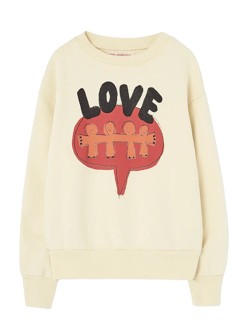 THE ANIMALS OBSERVATORY - Love Flan Yellow Bear Sweatshirt - sweatshirts - flan yellow - 0