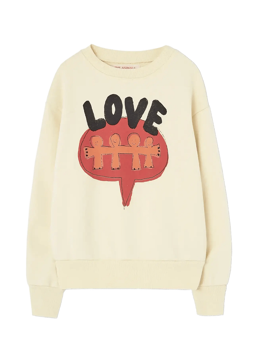 THE ANIMALS OBSERVATORY - Love Flan Yellow Bear Sweatshirt - sweatshirts - flan yellow - 0