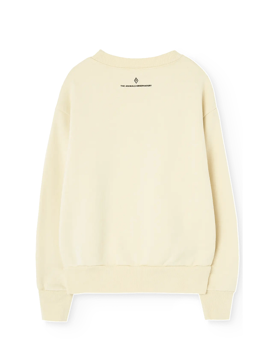 THE ANIMALS OBSERVATORY - Love Flan Yellow Bear Sweatshirt - sweatshirts - flan yellow - 1