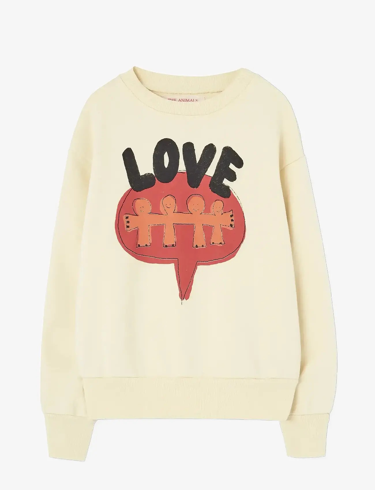THE ANIMALS OBSERVATORY - Love Flan Yellow Bear Sweatshirt - sweat-shirt - flan yellow - 0