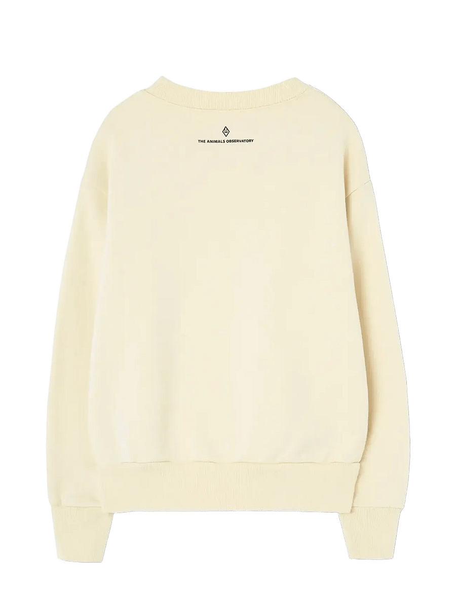 THE ANIMALS OBSERVATORY - Love Flan Yellow Bear Sweatshirt - sweatshirts - flan yellow - 1