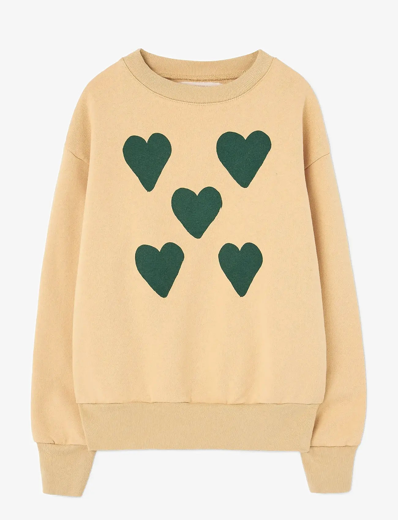 THE ANIMALS OBSERVATORY - Hearts Soft Brown Bear Sweatshirt - sweatshirts - soft brown - 0