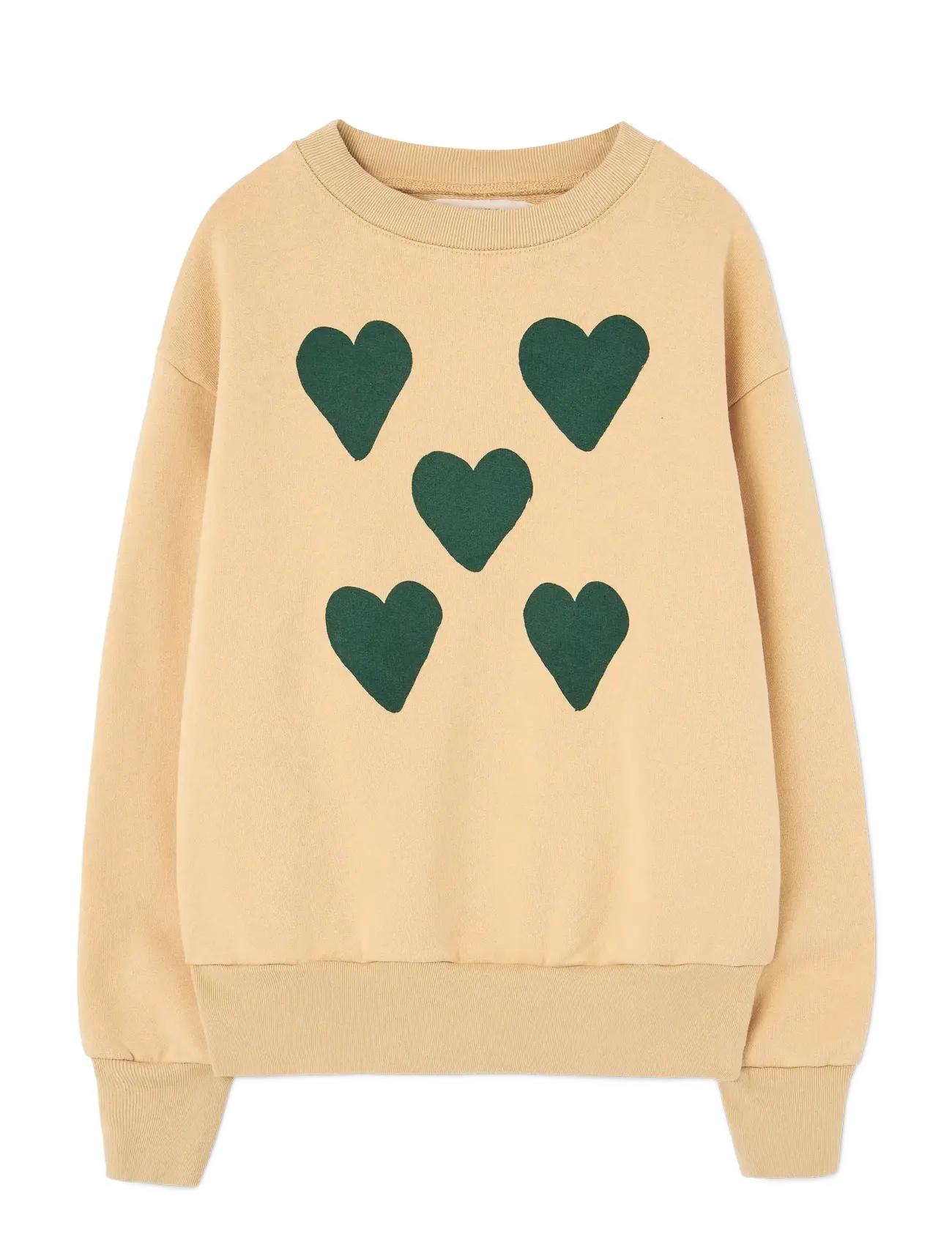 THE ANIMALS OBSERVATORY Hearts Soft Brown Bear Sweatshirt - Lapsed 98–134 - SOFT BROWN / beige