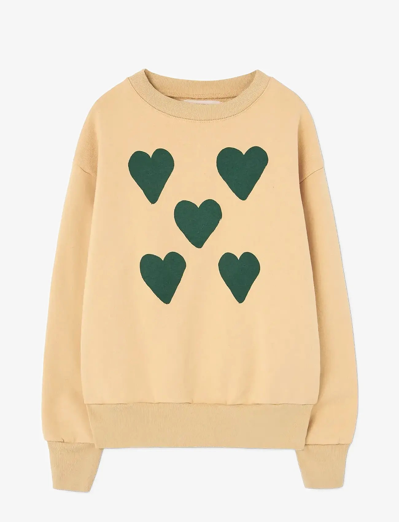 THE ANIMALS OBSERVATORY - Hearts Soft Brown Bear Sweatshirt - sweatshirts - soft brown - 0