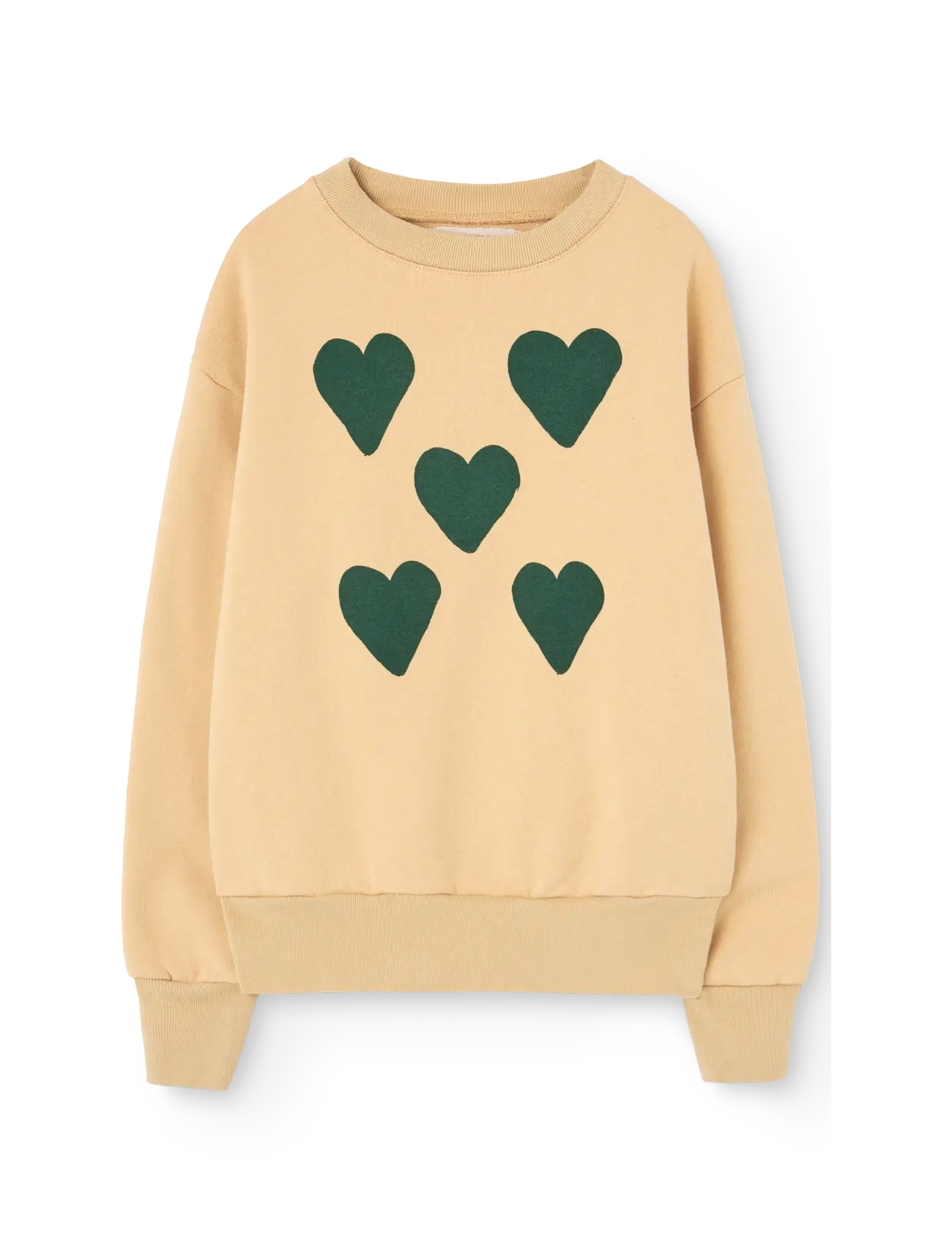 THE ANIMALS OBSERVATORY - Hearts Soft Brown Bear Sweatshirt - sweatshirts - soft brown - 0