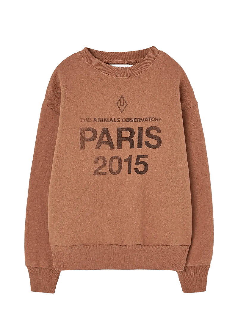 THE ANIMALS OBSERVATORY - Sun Almond Brown Bear Sweatshirt - sweatshirts - almond brown - 0