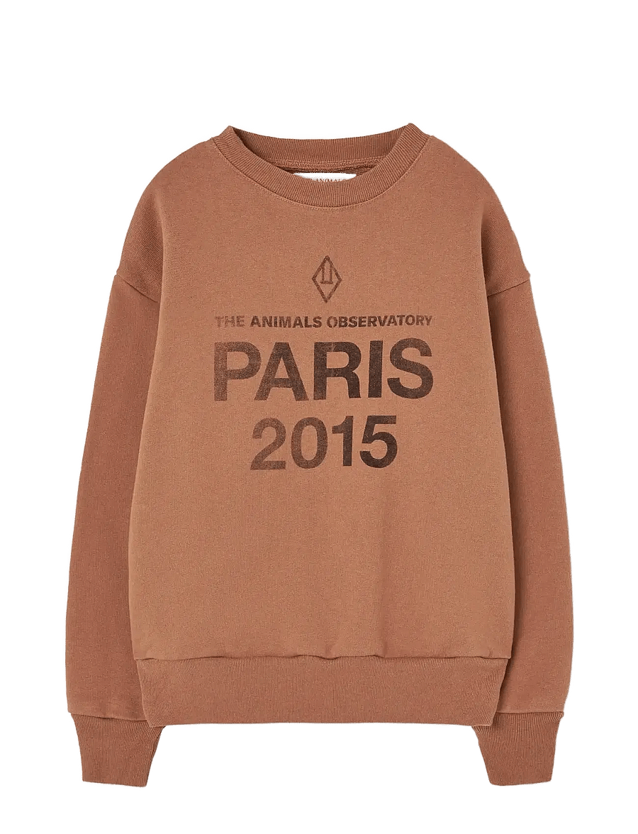 THE ANIMALS OBSERVATORY - Sun Almond Brown Bear Sweatshirt - sweatshirts - almond brown - 0