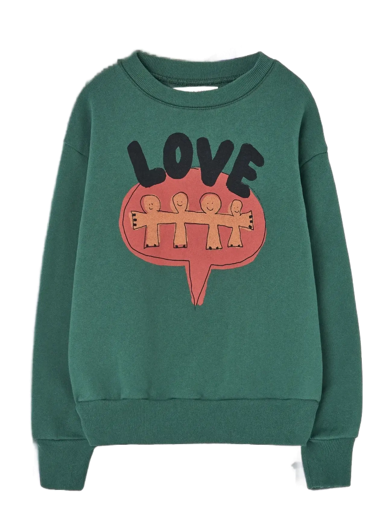 THE ANIMALS OBSERVATORY Love Freen Bear Sweatshirt, 10 Y, Green, Sweatshirts & Hættetrøjer > Sweatshirts, Børn