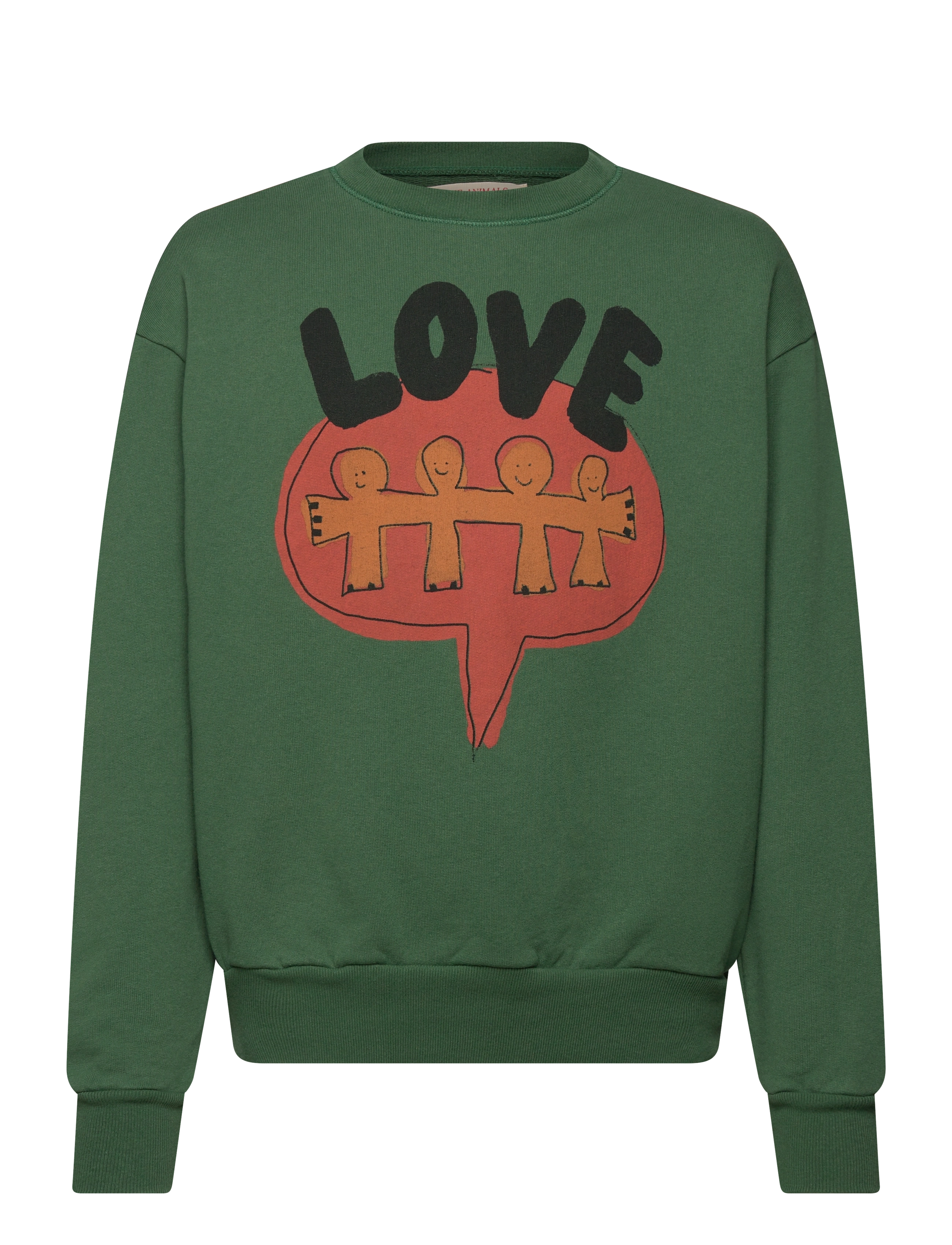 THE ANIMALS OBSERVATORY Love Freen Bear Sweatshirt, 12 Y, Green, Sweatshirts & Hættetrøjer > Sweatshirts, Børn