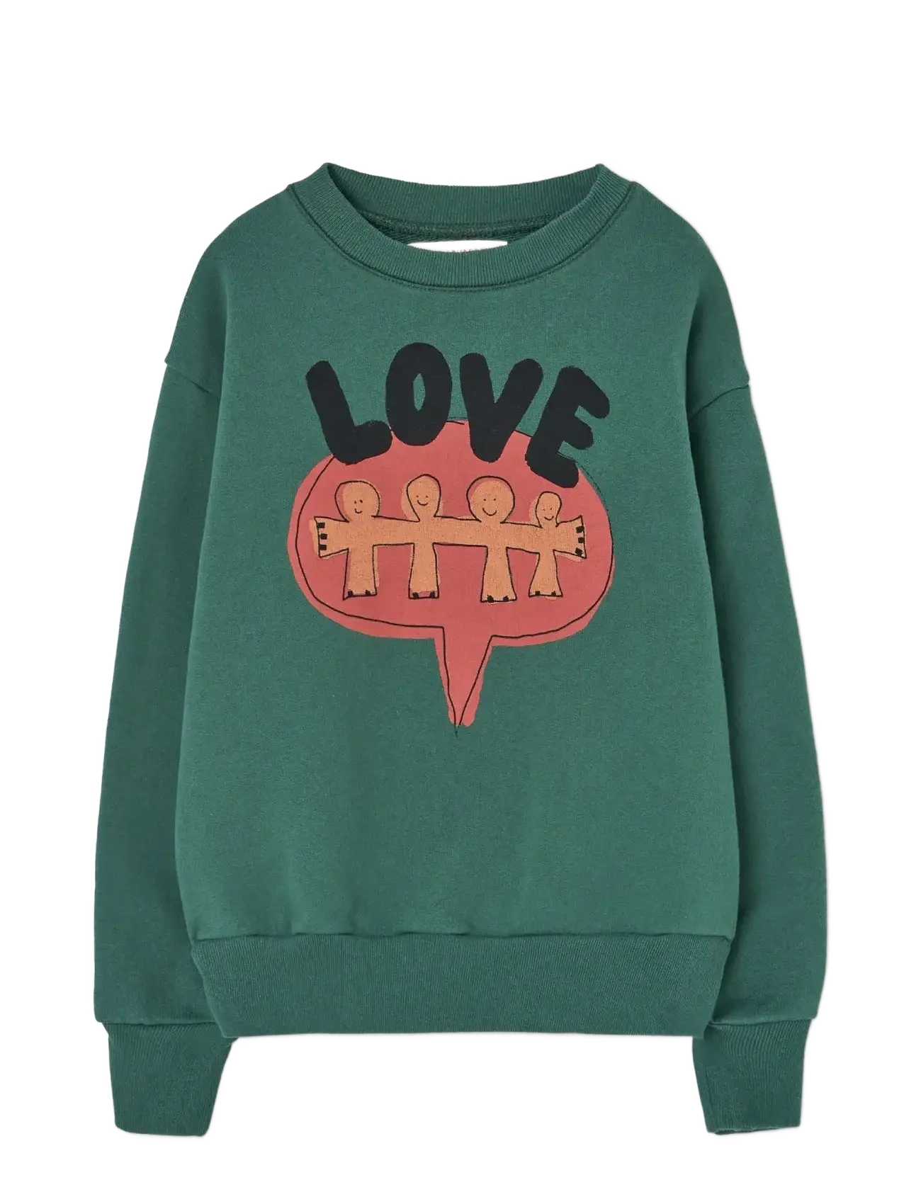 THE ANIMALS OBSERVATORY Love Freen Bear Sweatshirt, 6 Y, Green, Sweatshirts & Hættetrøjer > Sweatshirts, Børn