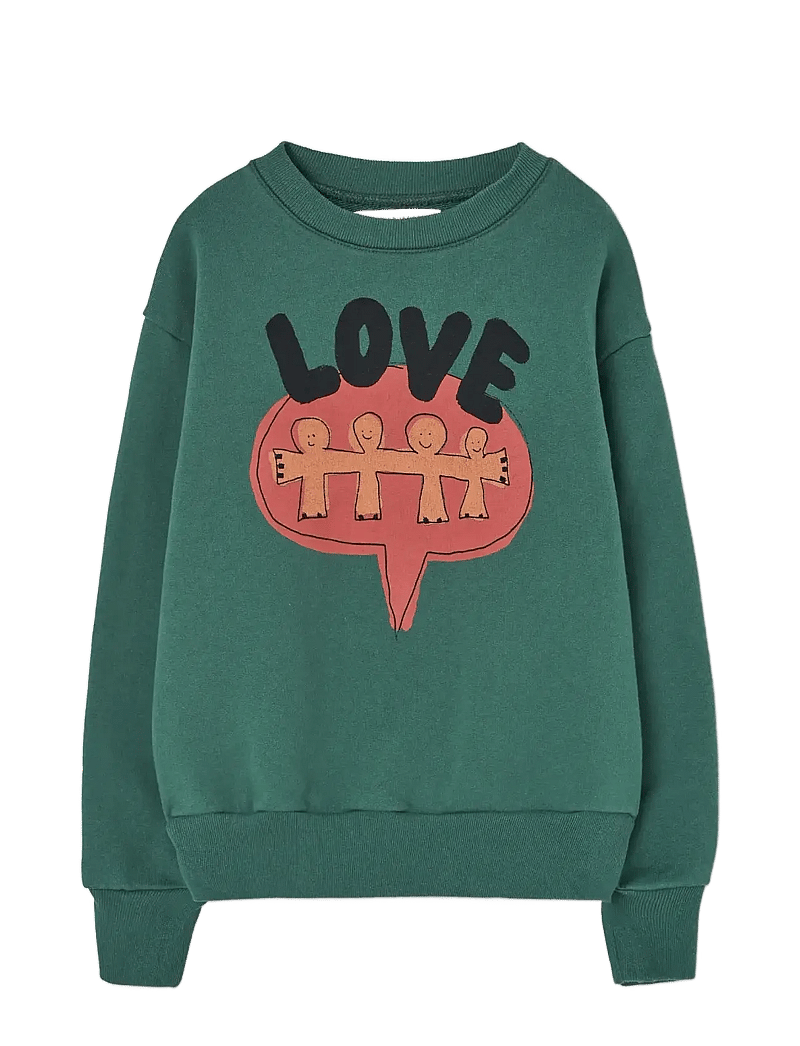 THE ANIMALS OBSERVATORY - Love Freen Bear Sweatshirt - sweatshirts - green - 0