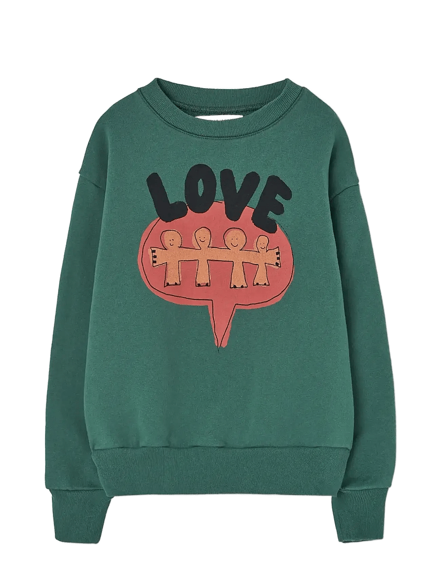 THE ANIMALS OBSERVATORY - Love Freen Bear Sweatshirt - sweatshirts - green - 0
