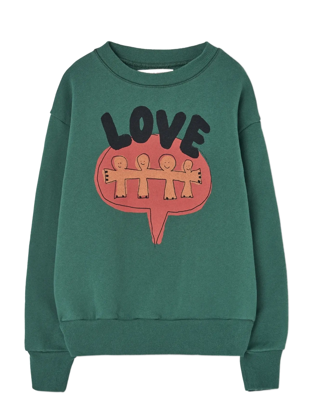 THE ANIMALS OBSERVATORY Love Freen Bear Sweatshirt, 8 Y, Green, Sweatshirts & Hættetrøjer > Sweatshirts, Børn