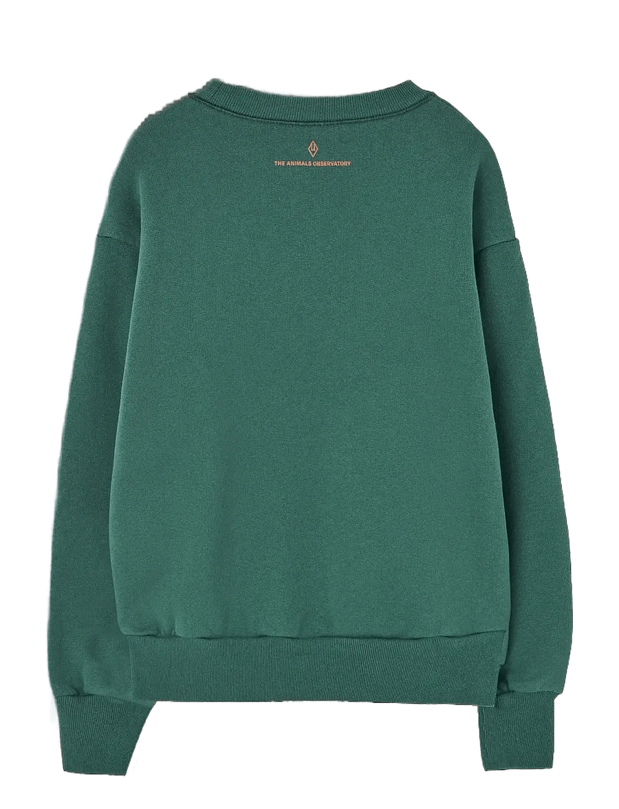 THE ANIMALS OBSERVATORY - Love Freen Bear Sweatshirt - sweatshirts - green - 1