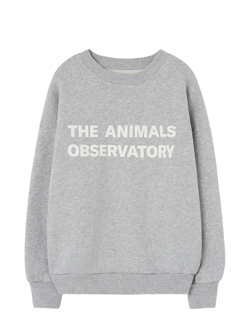 THE ANIMALS OBSERVATORY - Frey Leo Sweatshirt - sweatshirts - medium grey heather - 0
