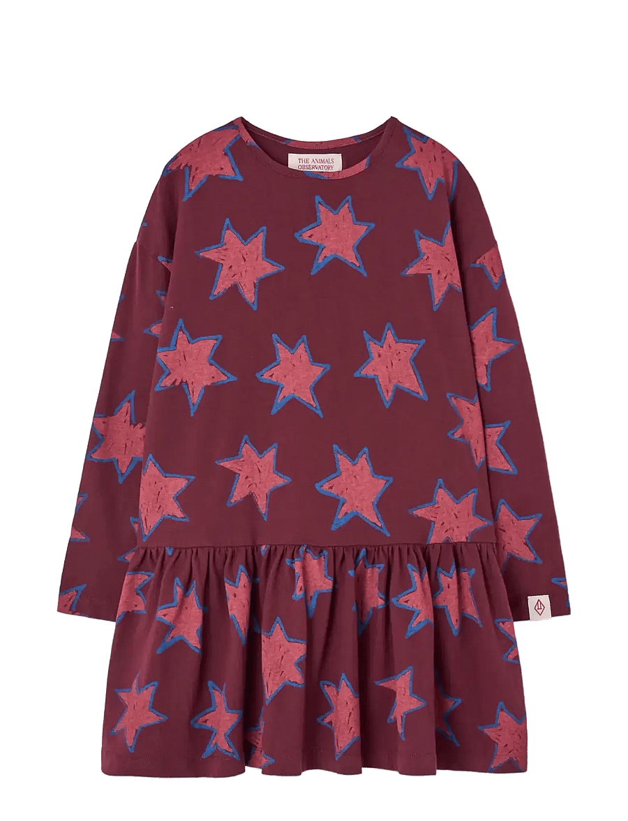 THE ANIMALS OBSERVATORY - Stars Macaw Dress - robes décontractées à manches longues - browned farnet - 0