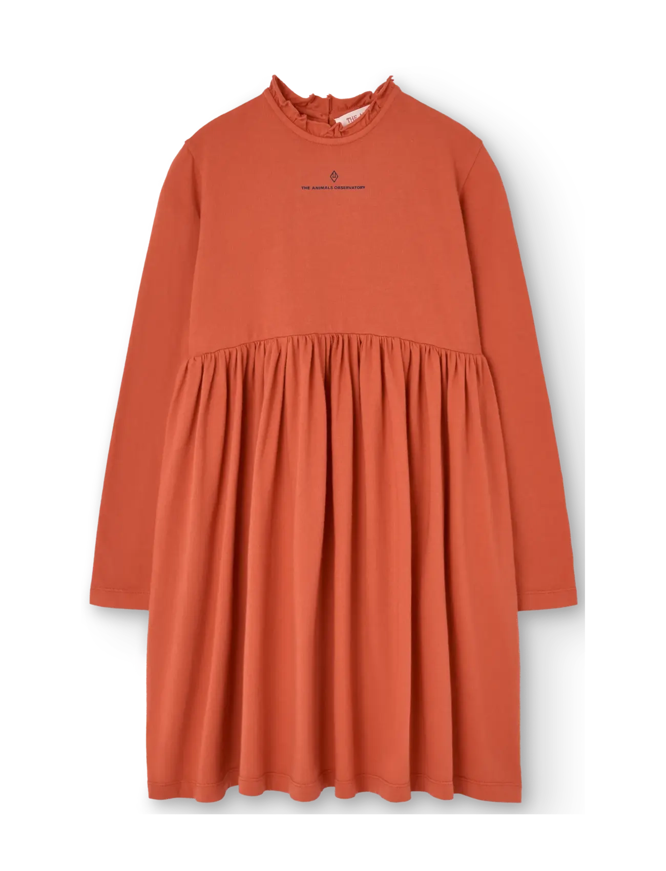 THE ANIMALS OBSERVATORY Fif Red Crab Dress, 10 Y, Casual Dresses, Orange - Long-sleeved Kinder