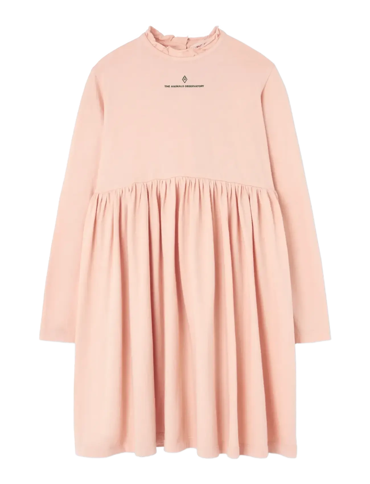 THE ANIMALS OBSERVATORY Soft Coral Crab Dress, 10 Y, Casual Dresses, Rosa - Long-sleeved Kinder