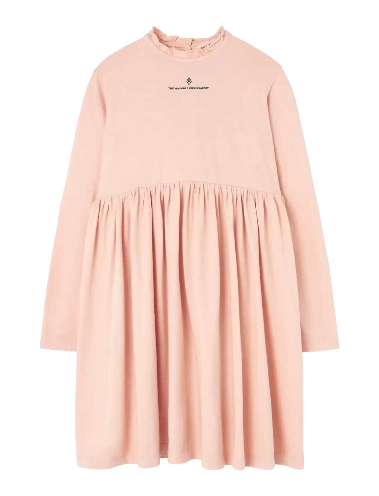 THE ANIMALS OBSERVATORY Soft Coral Crab Dress, 6 Y, Casual Dresses, Rosa - Long-sleeved Kinder