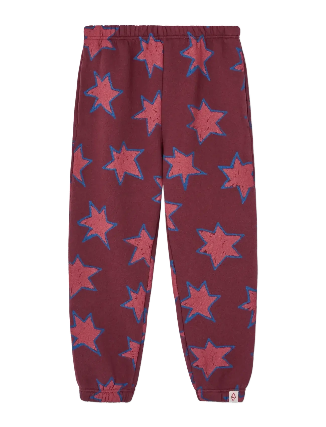 THE ANIMALS OBSERVATORY Stars Dromedary Sweatpants, Stjerneprint Sweatpants, Bordeaux, Str: 6 Y