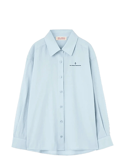 Wolf Kid Shirt Blue - LangæRmede Skjorter