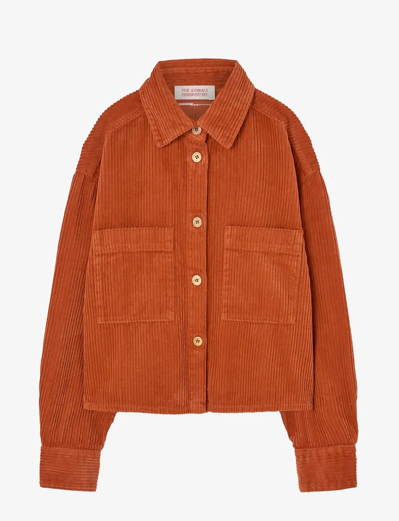 THE ANIMALS OBSERVATORY - FiF Red Beabull Shirt - long-sleeved shirts - fig red - 0