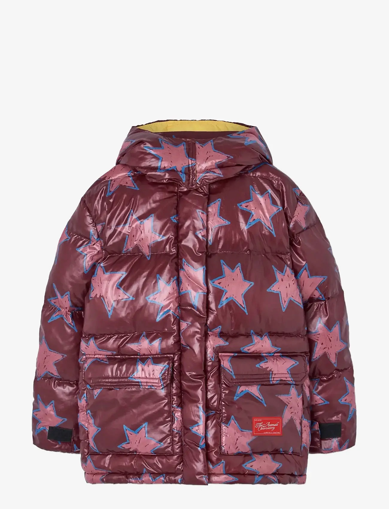 THE ANIMALS OBSERVATORY - LEMUR KID PUFFER JACKET MAROON - talvejope - maroon - 0