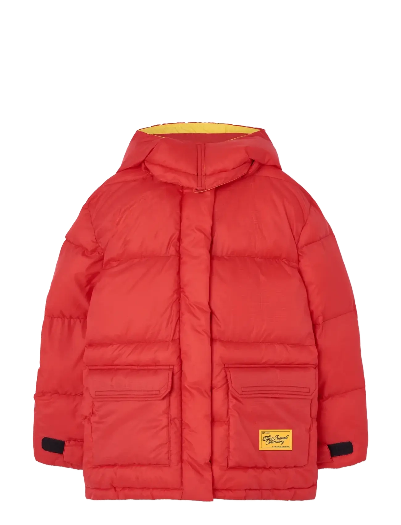 THE ANIMALS OBSERVATORY Lemur Kid Puffer Jacket Maroon, Børn, Hætte Dunjakke, Rød, Str: 6 Y