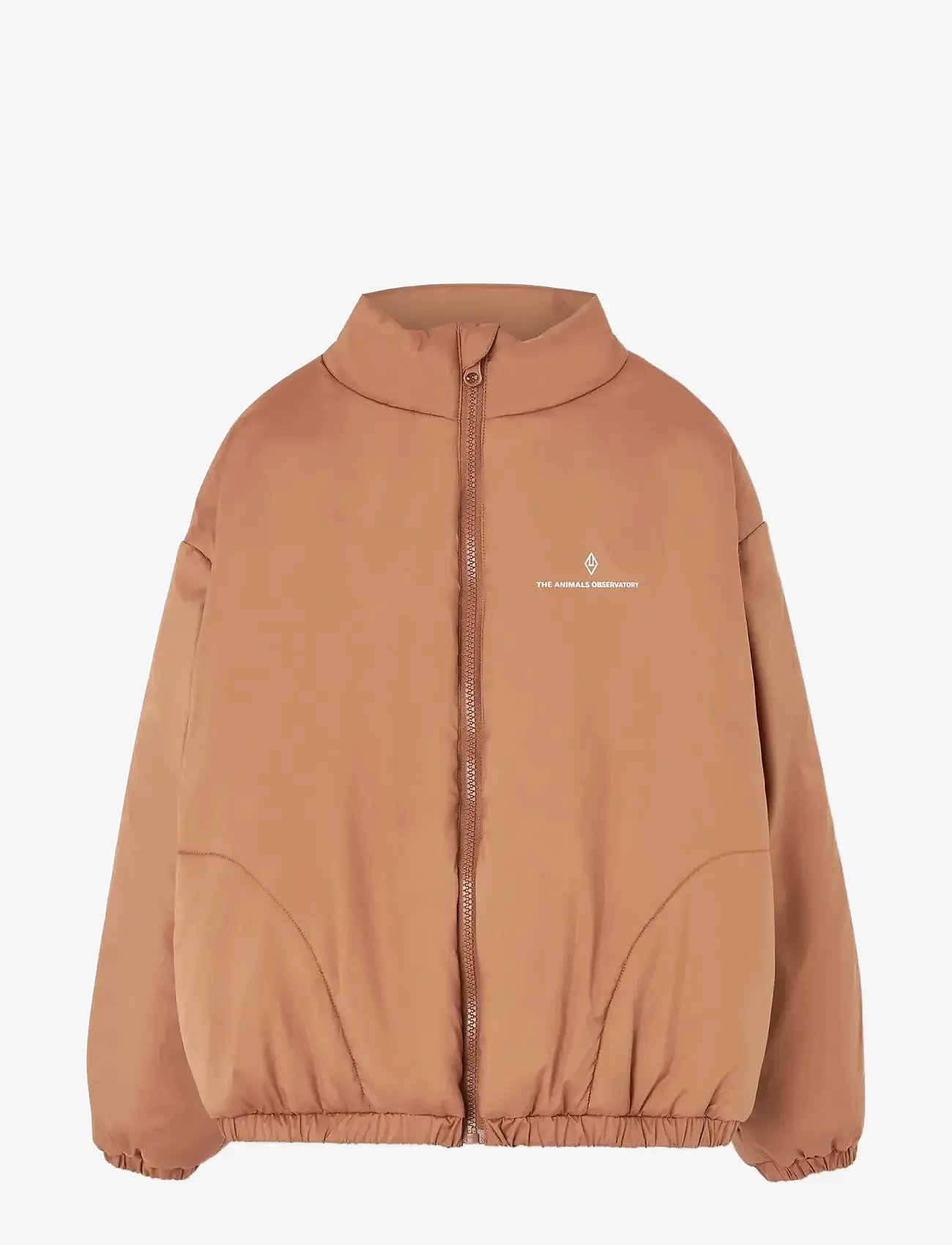 THE ANIMALS OBSERVATORY - CROCODILE KID PUFFER JACKET ALMOND BROWN - winter jackets - almond brown - 0