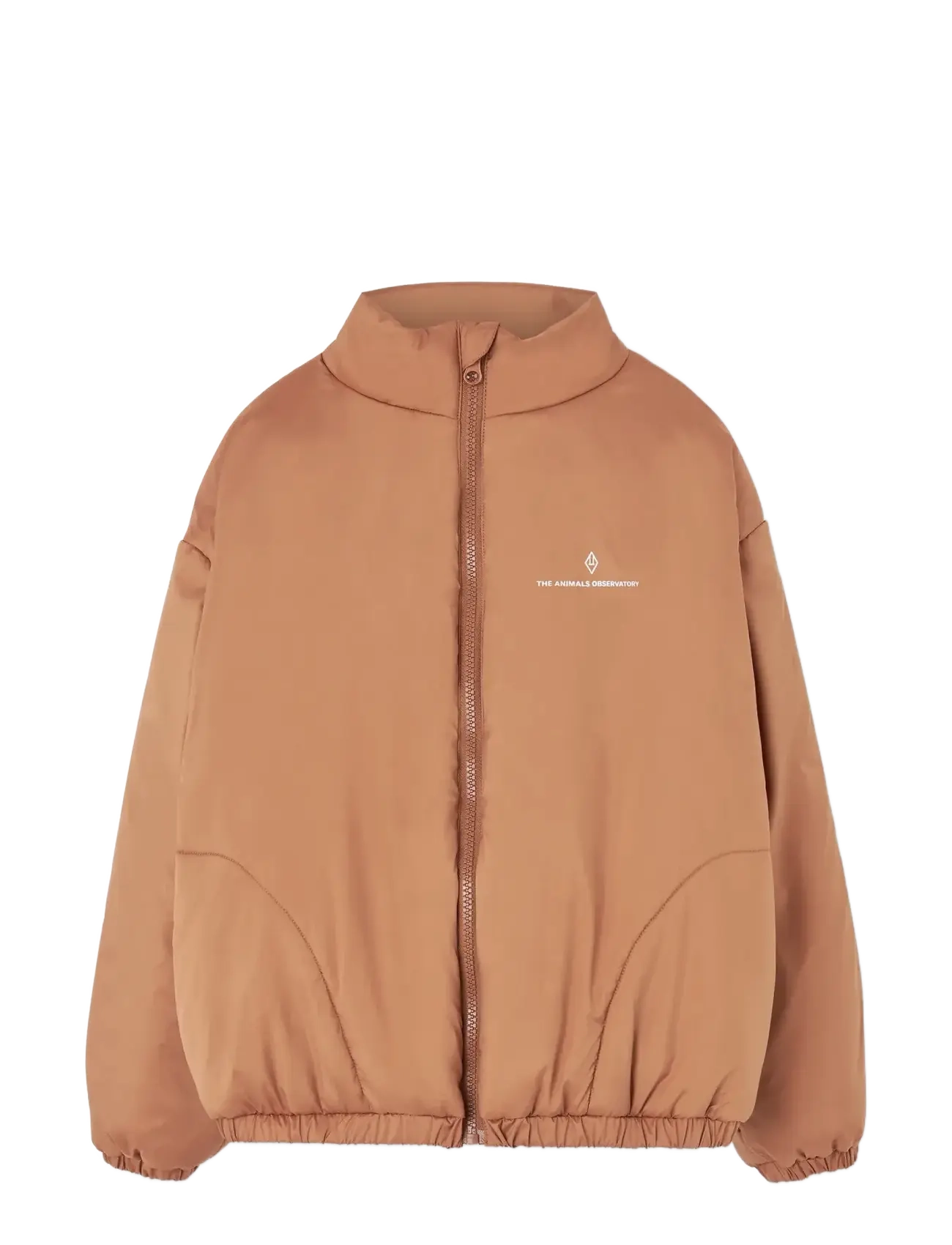 THE ANIMALS OBSERVATORY CROCODILE KID PUFFER JACKET ALMOND BROWN - 4 for 3 - ALMOND BROWN / brown