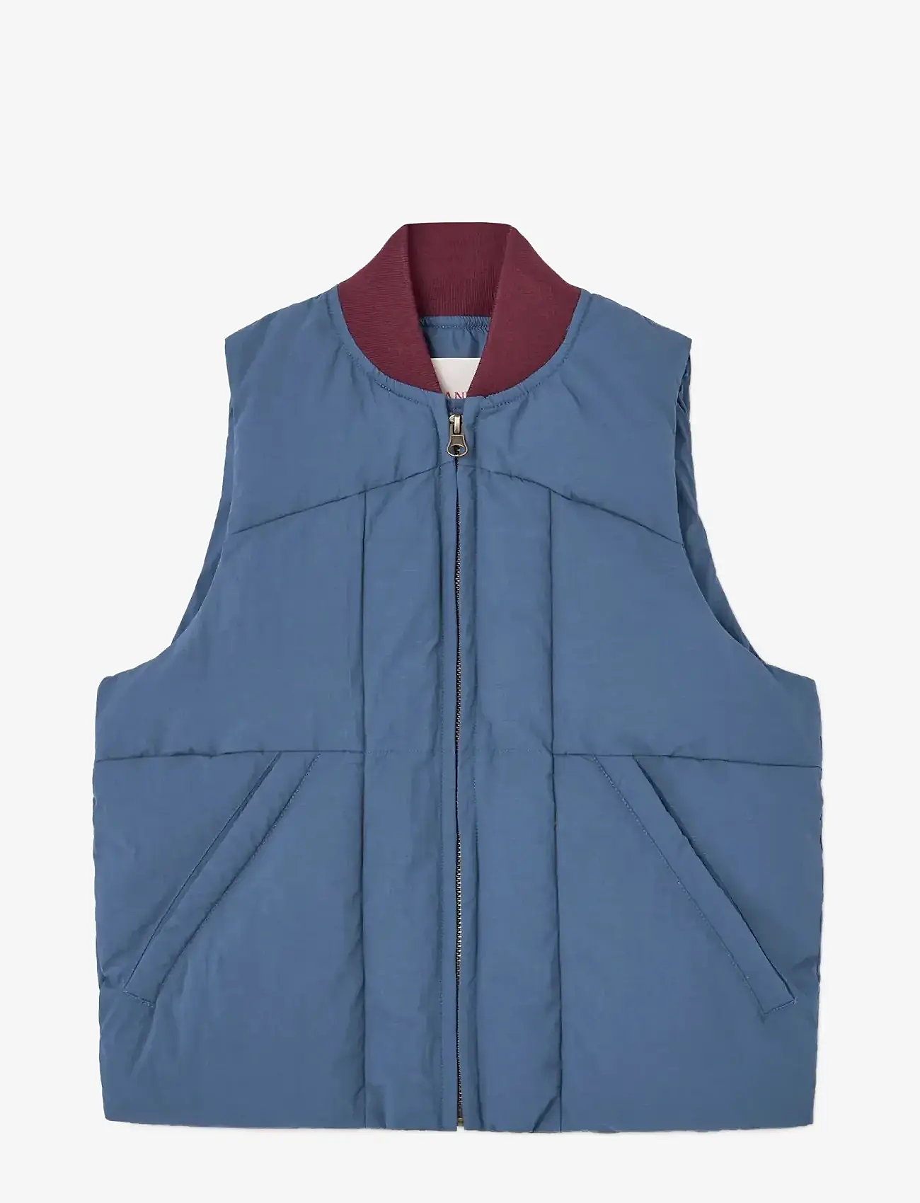 THE ANIMALS OBSERVATORY - LOBSTER KID PUFFER VEST BLUE-GREY - verslaðu eftir aldri - blue - 0