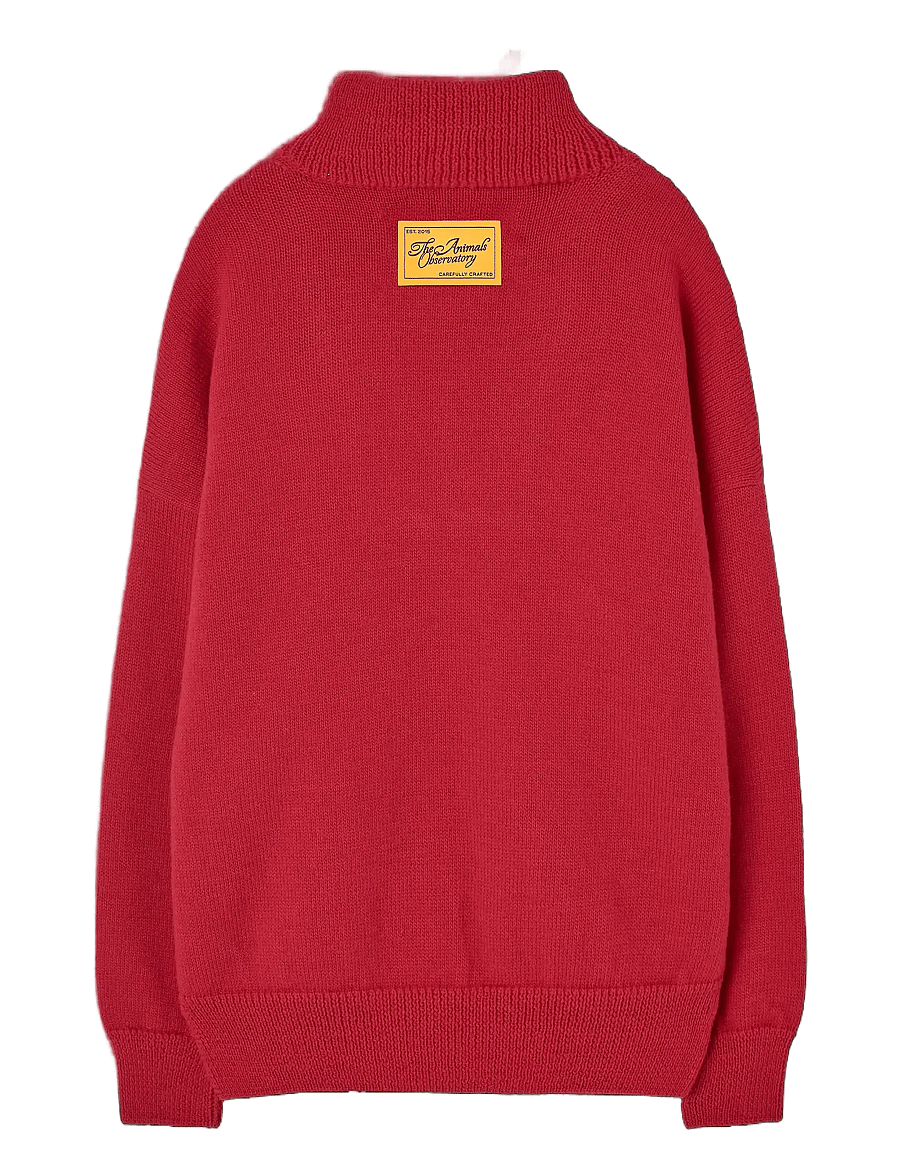 THE ANIMALS OBSERVATORY - Red NilFai Sweater - stickade tröjor - red - 1