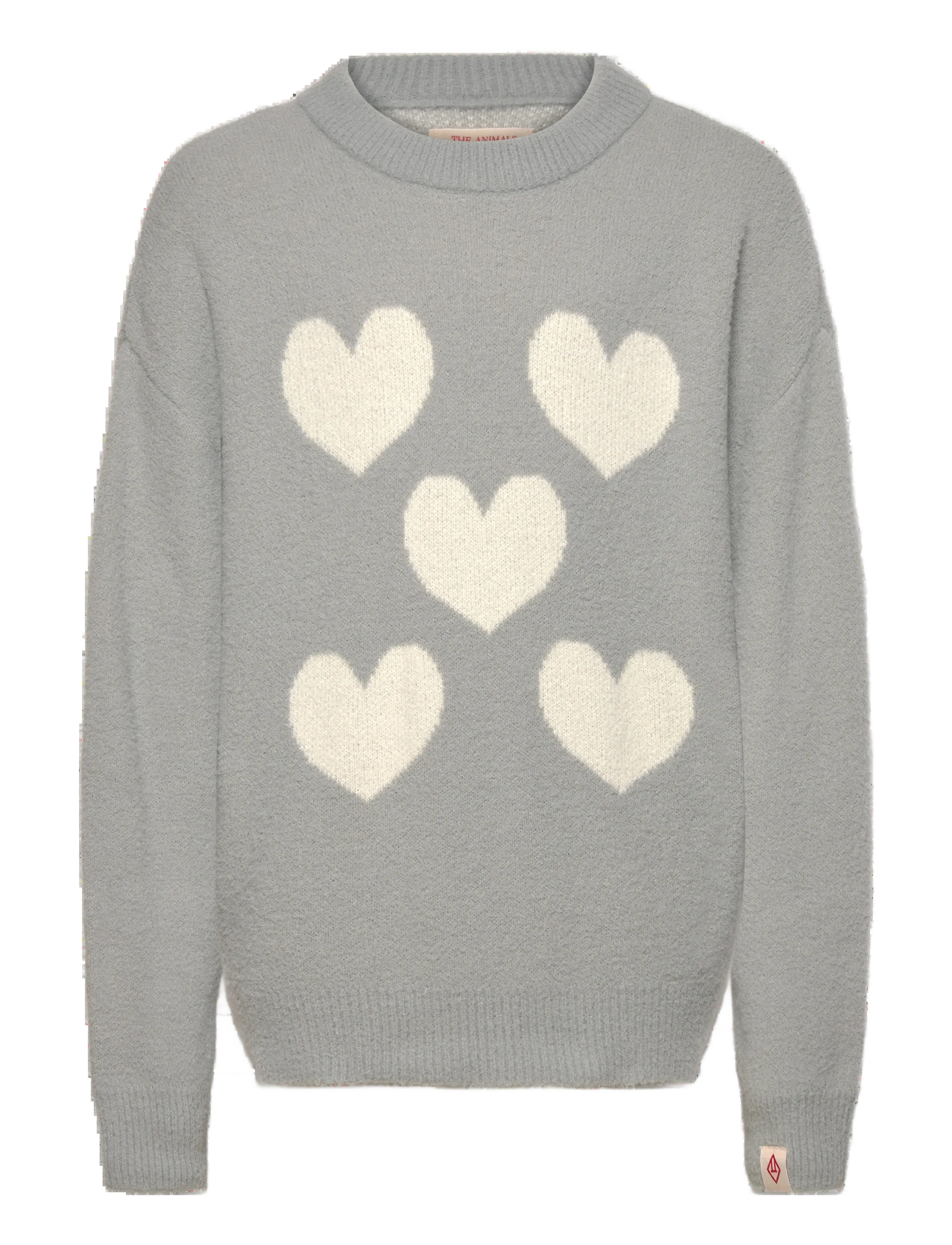THE ANIMALS OBSERVATORY Frey Bull Sweater, 12 Y, Grey, Strik > Pullovere, Børn