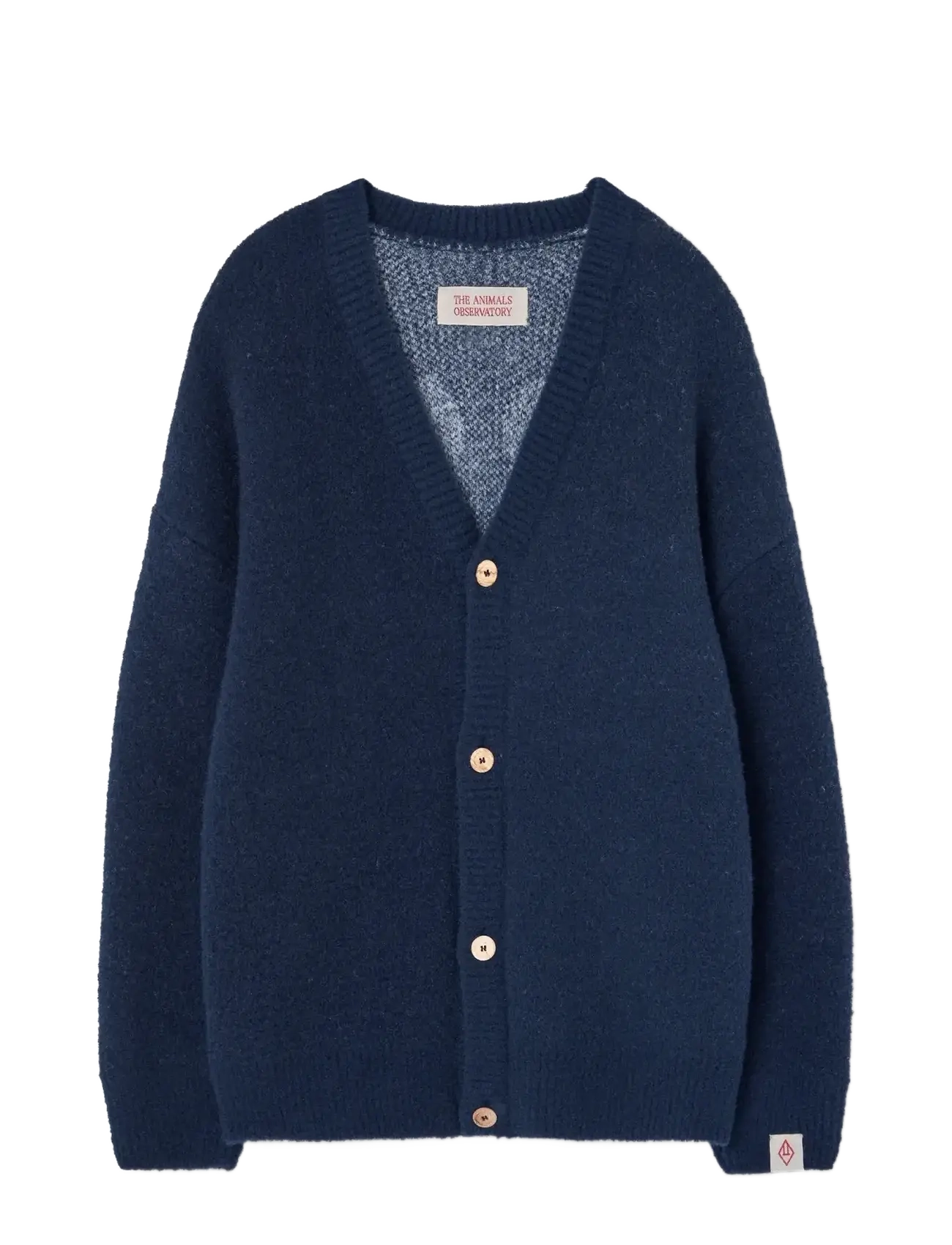 THE ANIMALS OBSERVATORY Navy Racoon Cardigan, 4 Y, Knitwear, Marineblau - Cardigans, Kinder